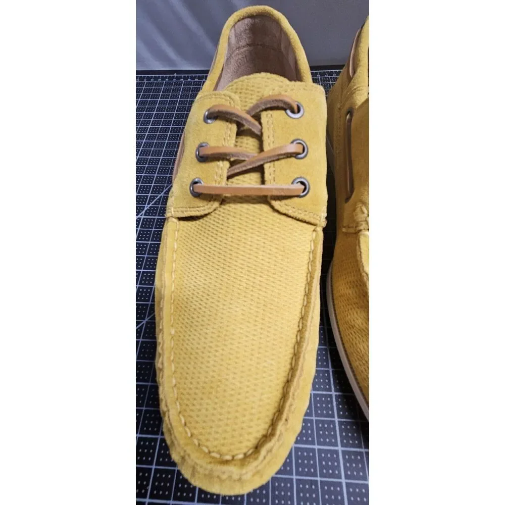 Frye Men's Briggs Boat Shoe leather lace , Honey,‎ 11 M US